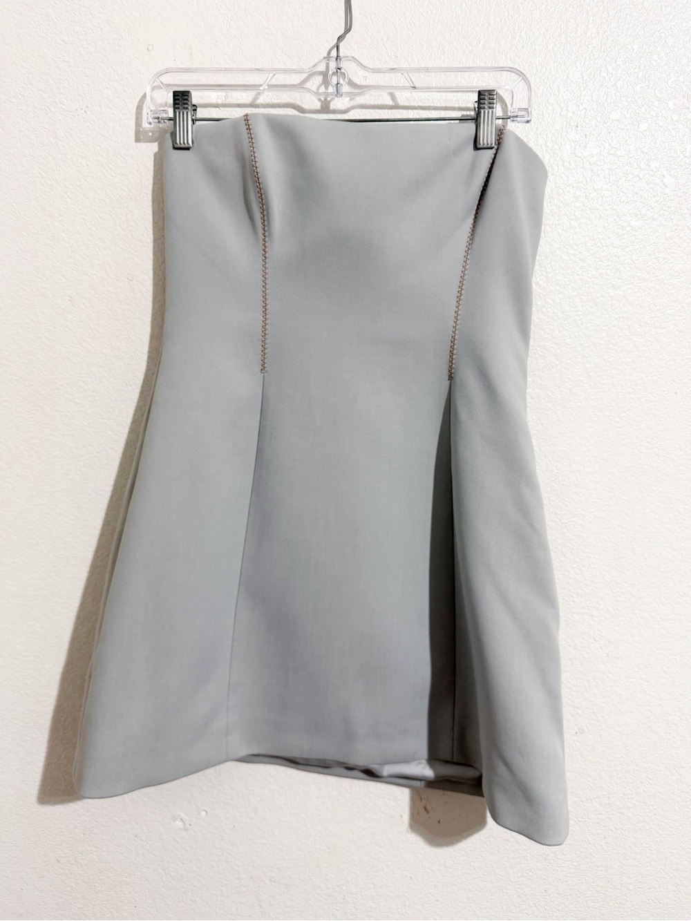 NWOT SIR. The Label Sandrine Strapless Mini Dress in Ice Blue Grey - Picture 4 of 10